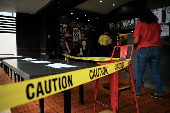 I ristoranti australiani posso vendere solo cibo da asporto