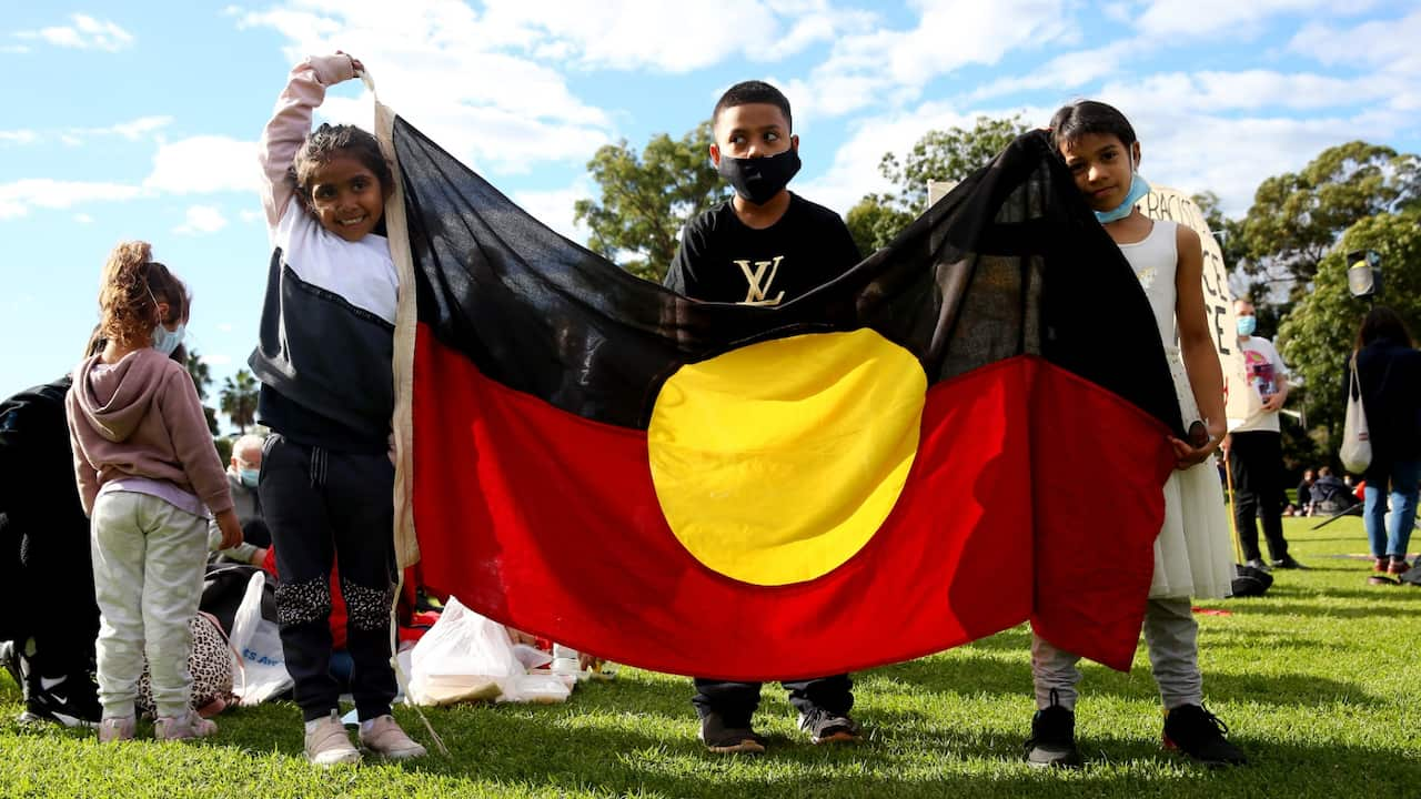 kids aboriginal flag