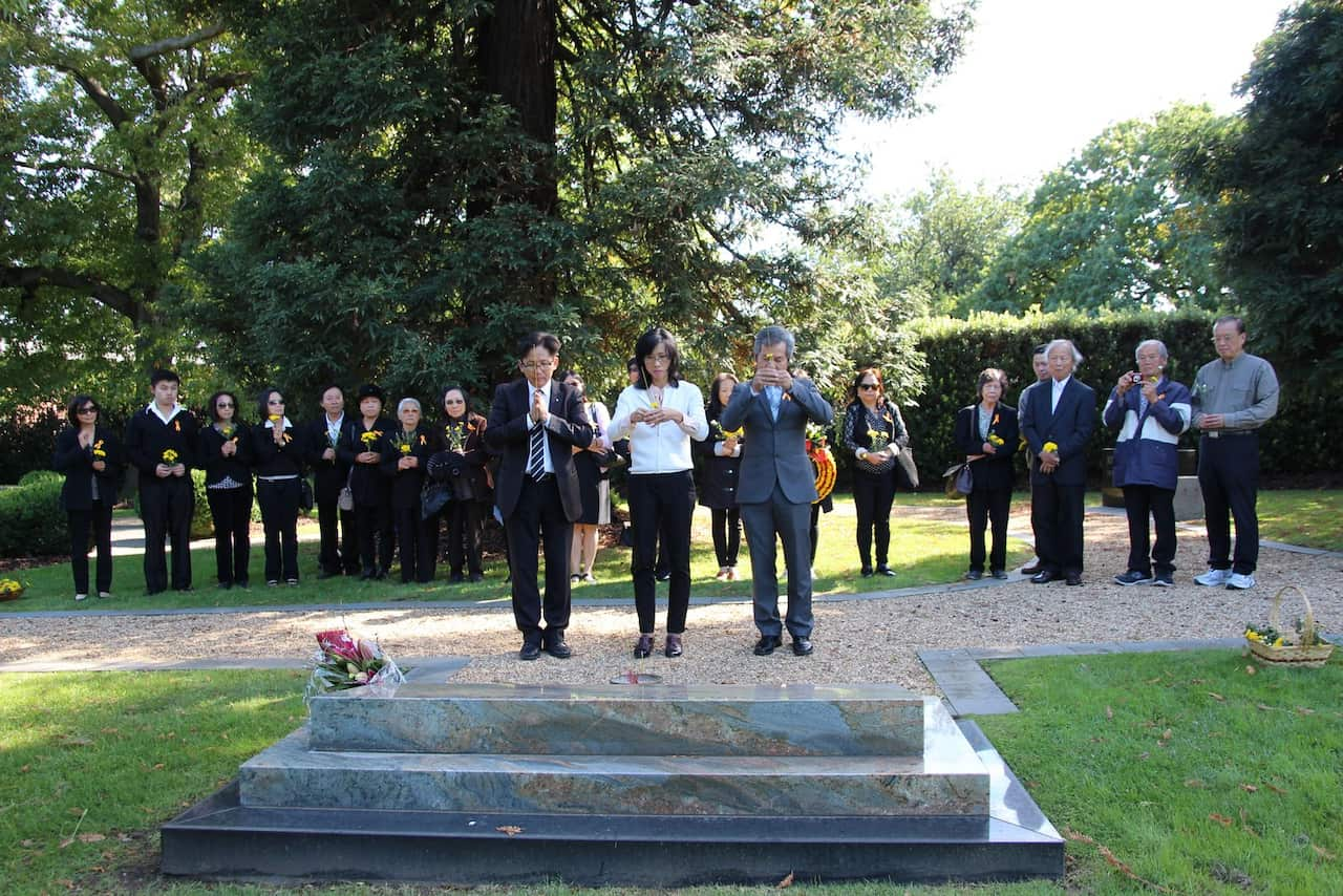 The Malcolm Fraser 1 year memorial in Melbourne