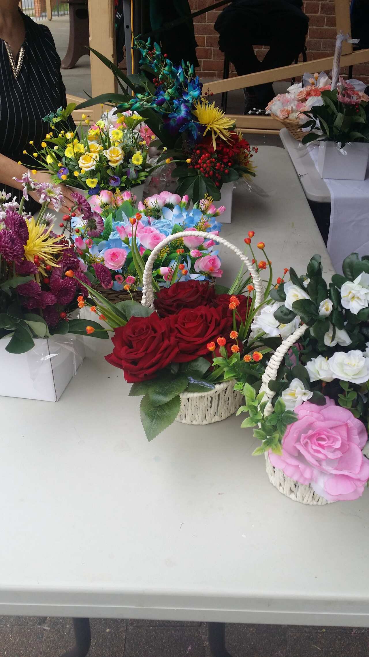 Amal flower arranging