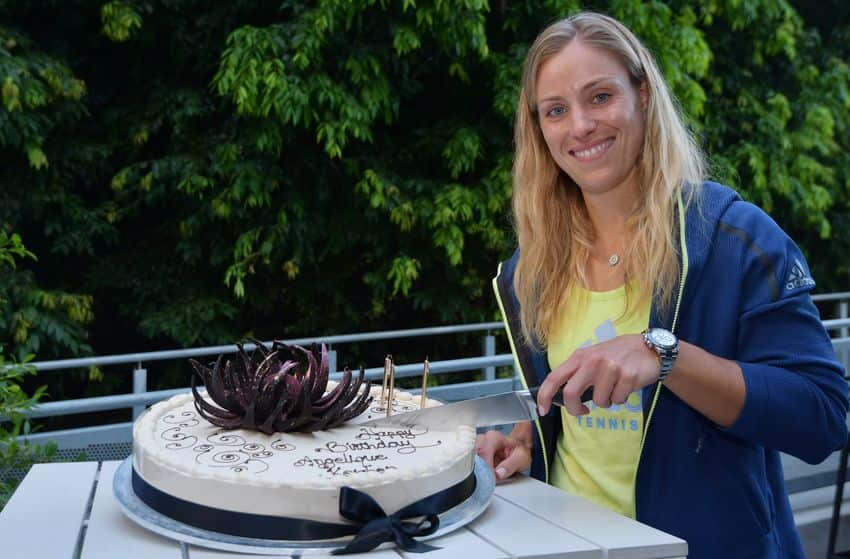 Angelique Kerber celebrated her 30th birthday