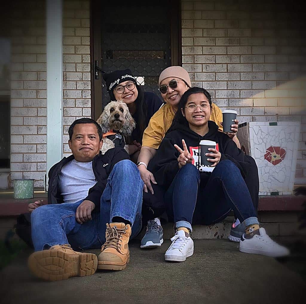 Dr Anita Dewi with her family having a holiday in Coffs Harbour, NSW in the early of June, 2020.