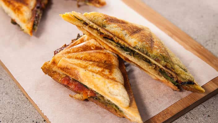 Anjum’s Indian jaffles 
