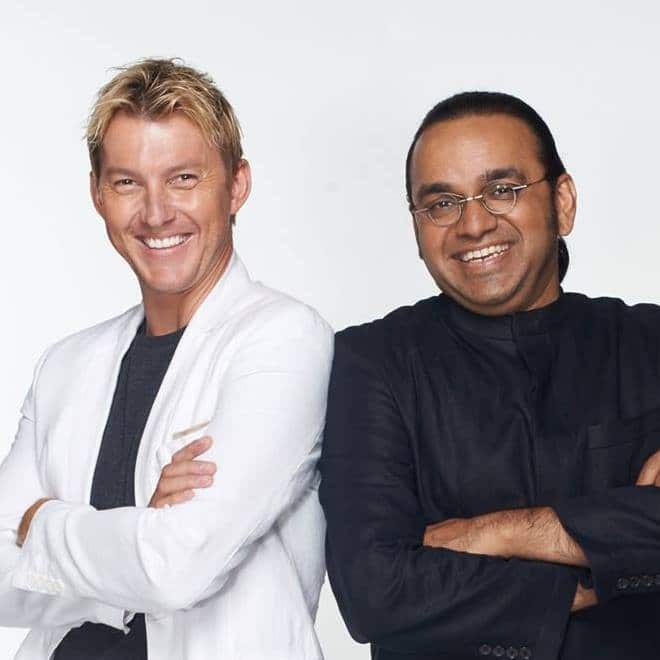 Anupam Sharma and Brett Lee