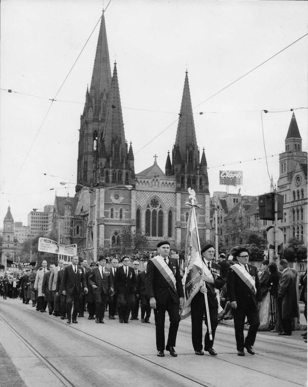 Polscy kombatanci w czasie ANZAC DAY PARADE w Melbourne w roku 1972, 