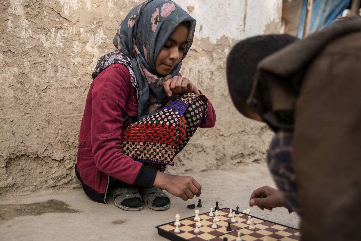 Yalda, 10, is a child activist advocating for education in Afghanistan. 