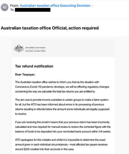 COVID-19 scam