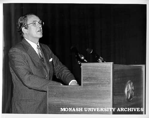 Malcolm Fraser, prime minister of Australia after Gough Whitlam.  