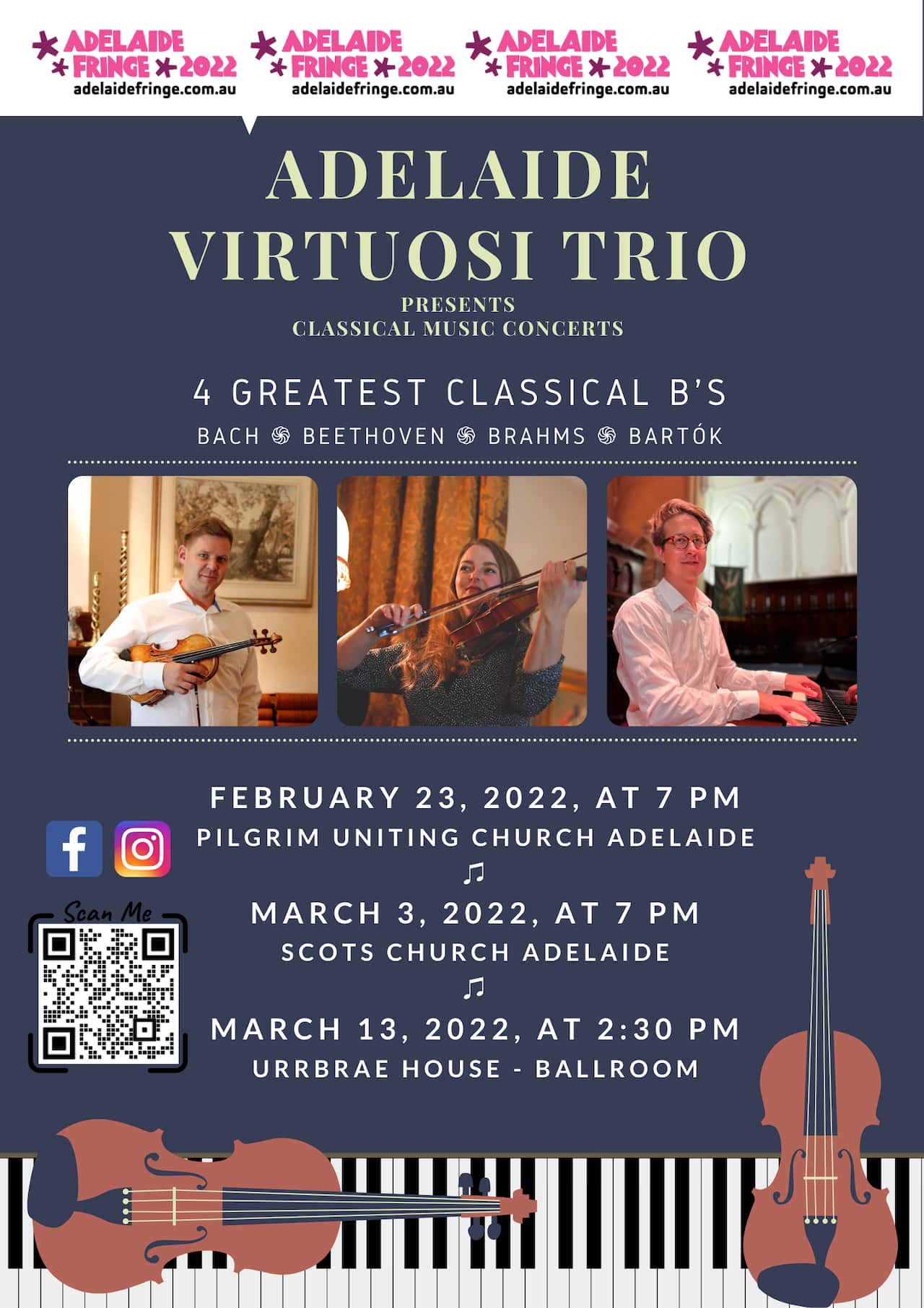 SBS Slovak, Adelaide Fringe, Adelaide Virtuosi Trio, Marta Sutora, Matej Sutora, Adam Rybovic