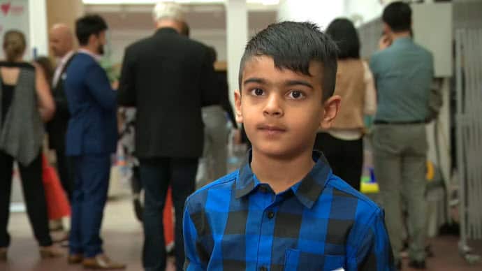 Ayaan has been learning English for a year.