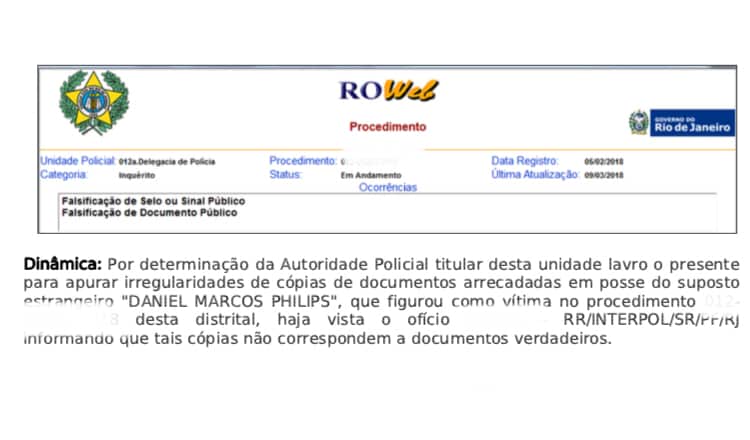 Boletim de Ocorrencia Gott