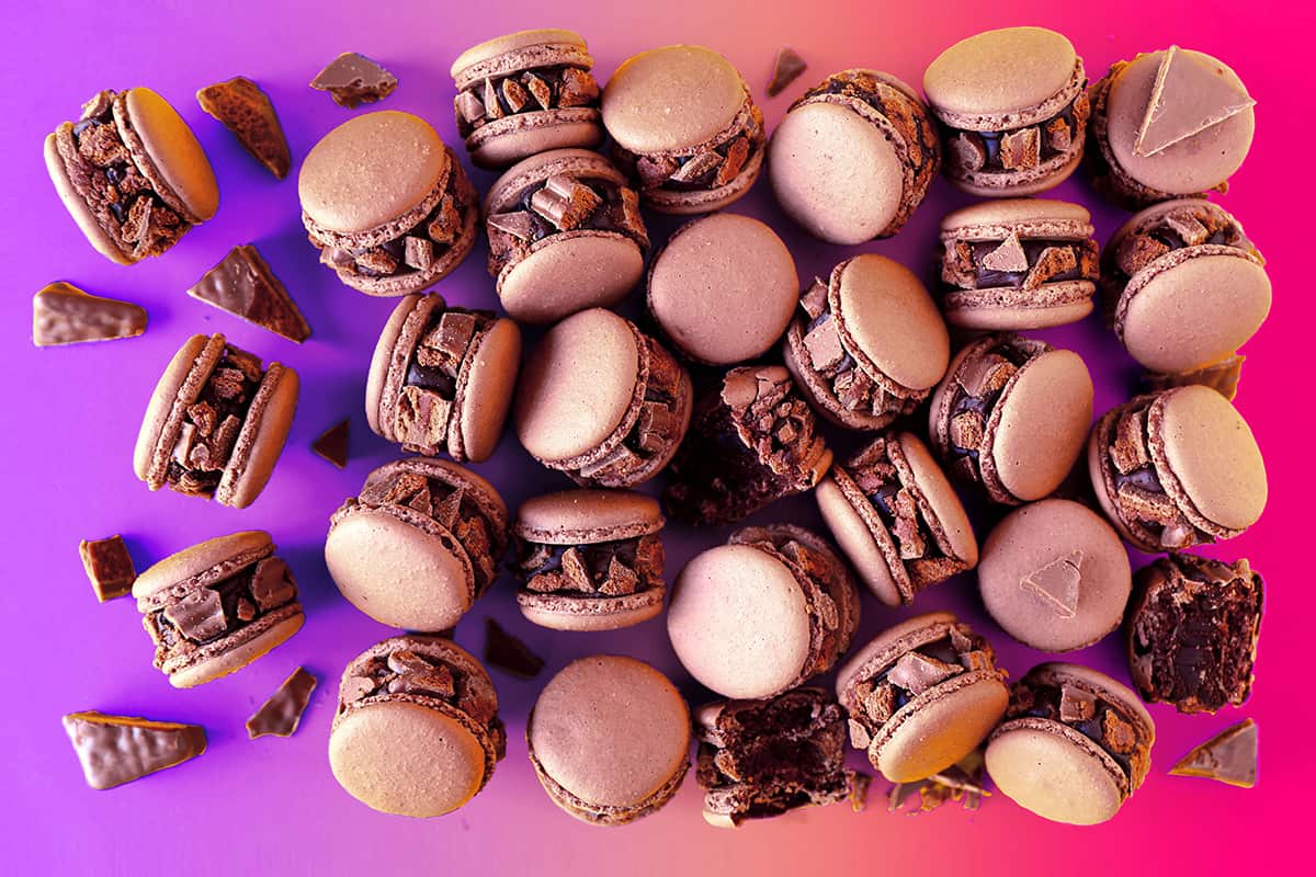 Tim Tam slam macarons