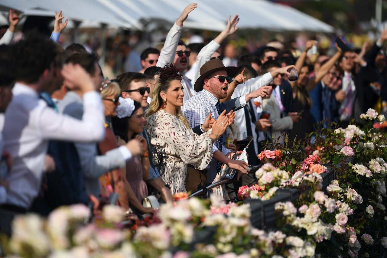 About 10,000 people attended Flemington on Tuesday.