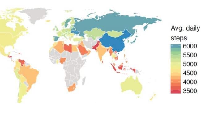 Australia is among the laziest countries in the world.