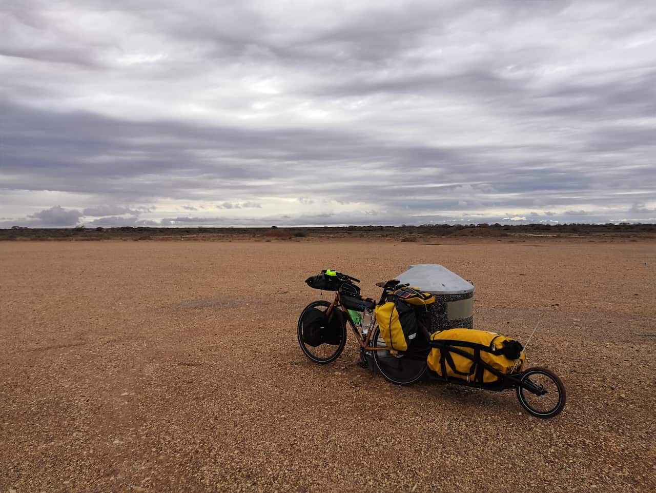 A bike in the desert