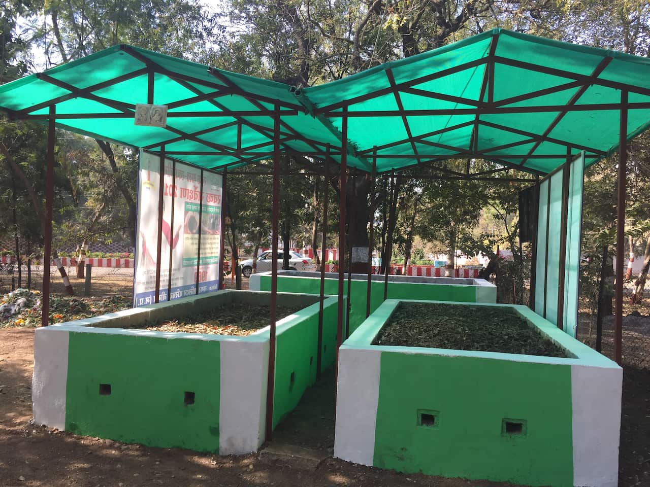 Pits for compost
