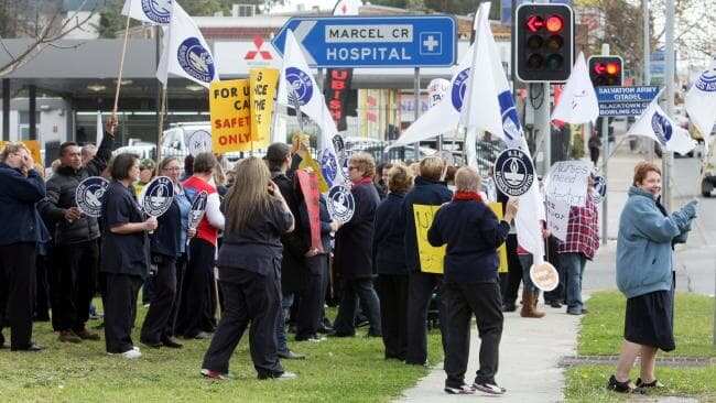 Nurses at Blacktown Hospital have asked for increased protection before.