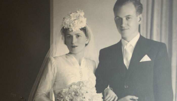 Clemente y Angelita se casaron en Montevideo el 21 de septiembre de 1940. (Cortesía Liliana Pennini)