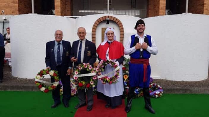 Greeks in Brisbane on ANZAC Day 2019. 