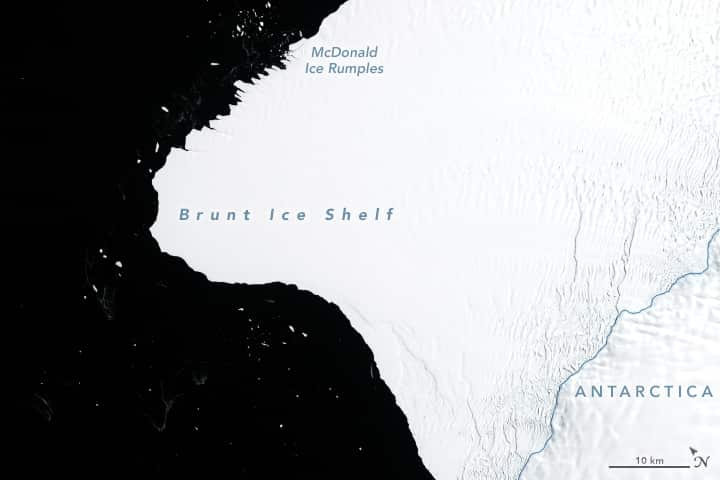 The Brunt Ice Shelf in 1986