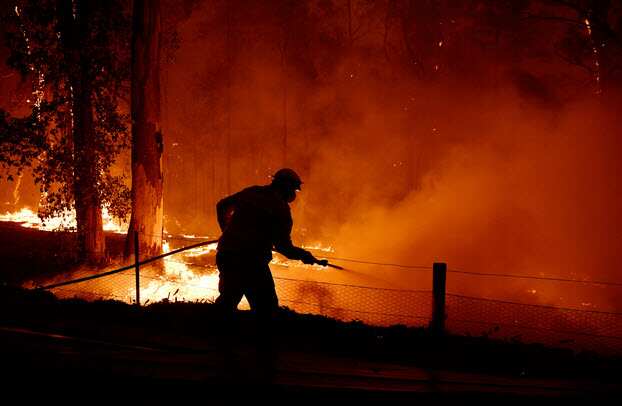 Bushfire warning