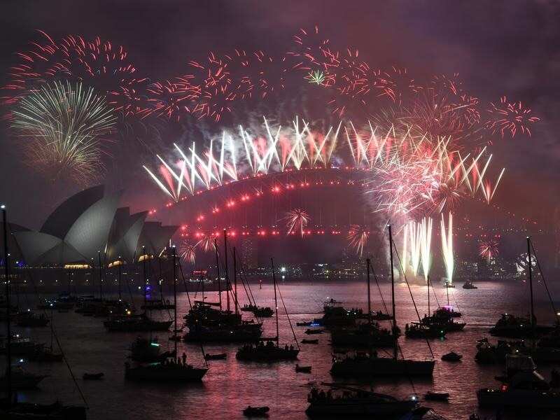 Last year's New Year's Eve fireworks in Sydney.