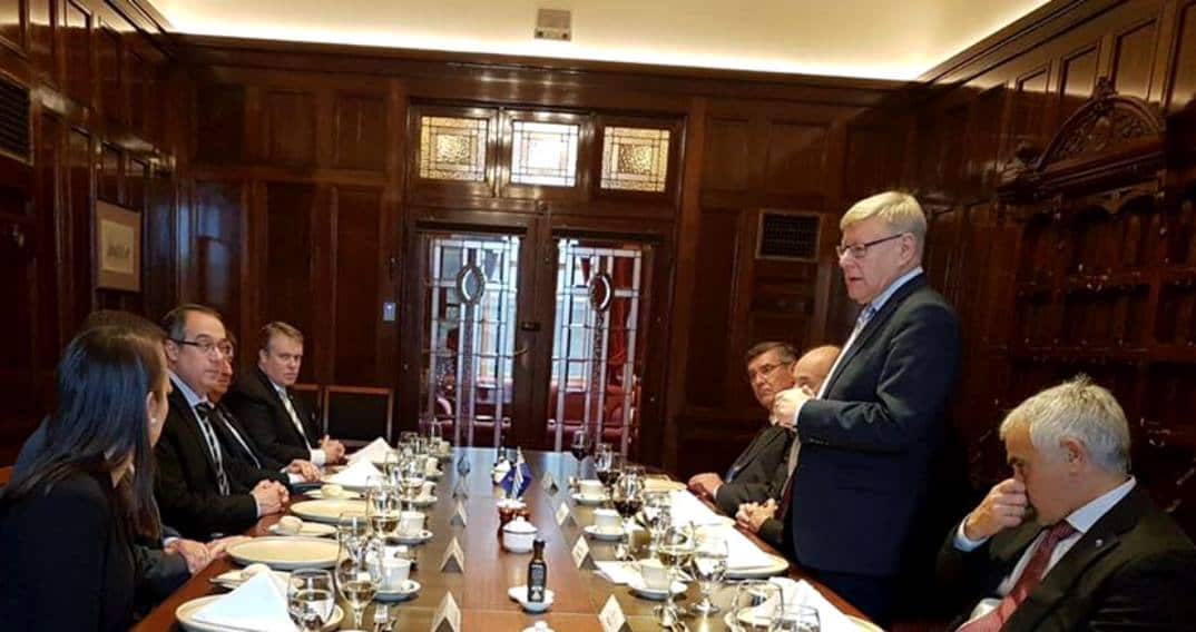 Presidente del Parlamento uruguayo en Australia, agosto 2017.