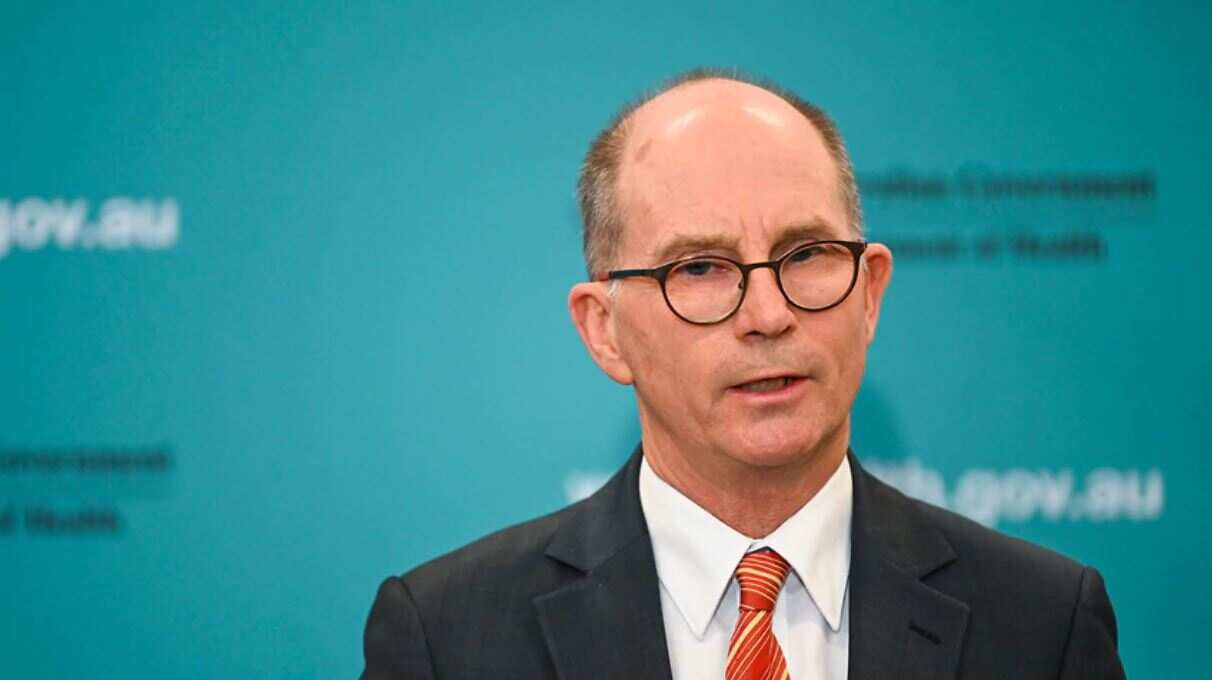 Deputy Chief Medical Officer Professor Paul Kelly during a press conference in Canberra