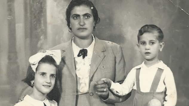 Carmelina con mamma Angelina e il fratello Enrico