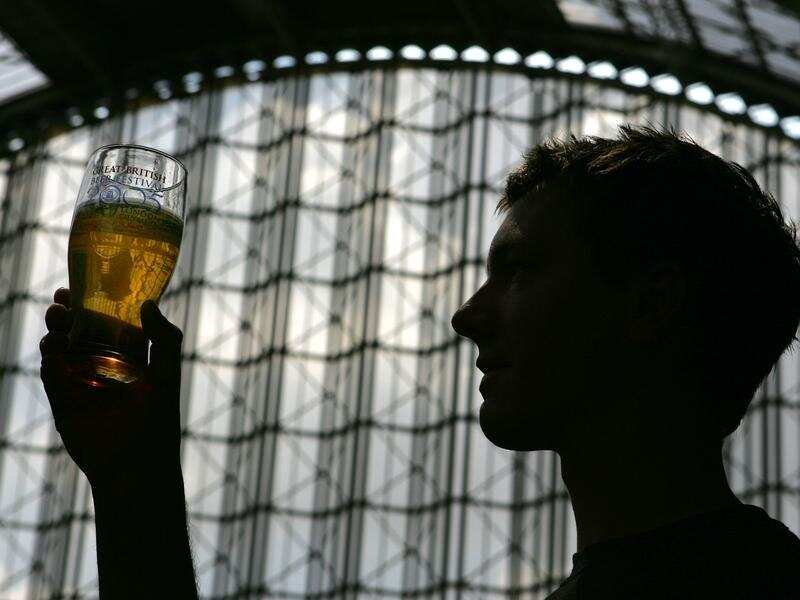 A beer drinker