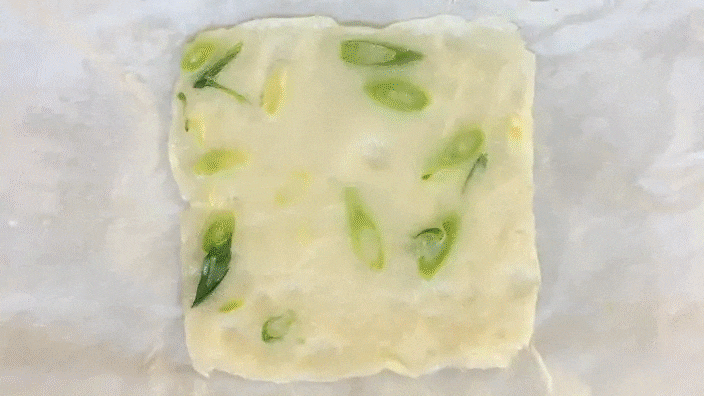 Rolled up and ready to go down the hatch.