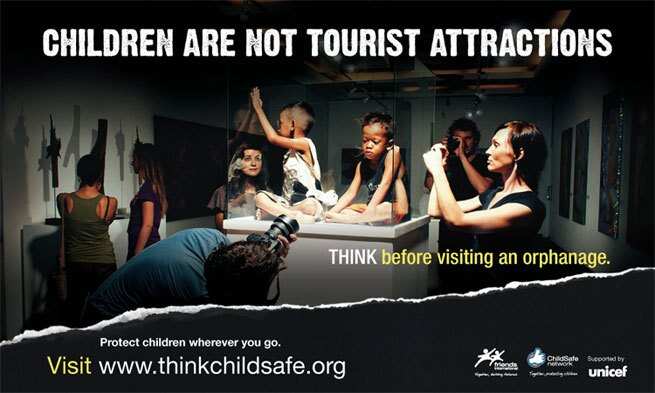 Friends International estimates there are almost 300 orphanages operating in Cambodia’s main tourist cities. Source: Think Child Safe.