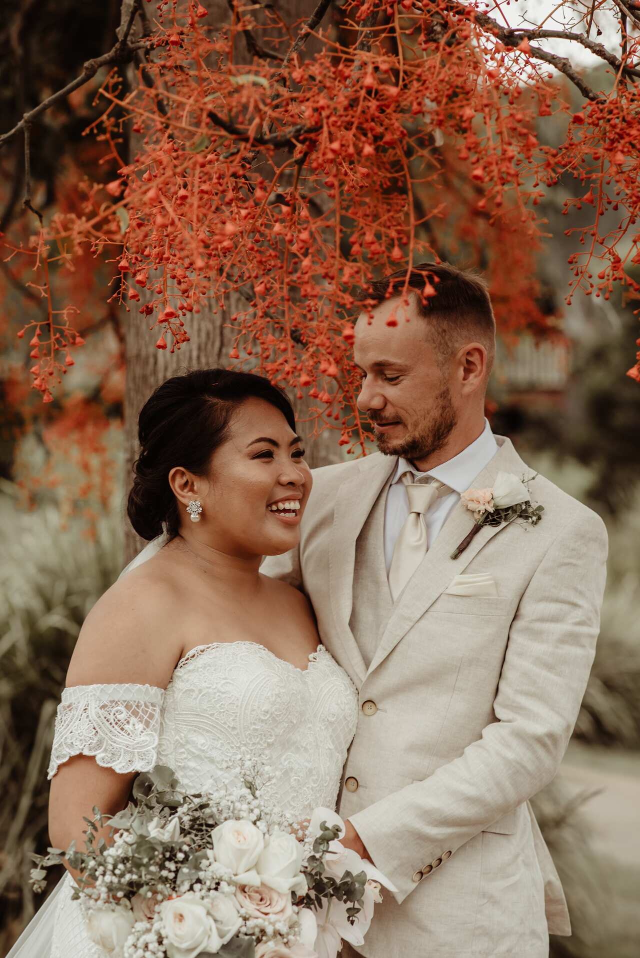 Wedding of Zanti and Jim Koek in Queensland, Australia.