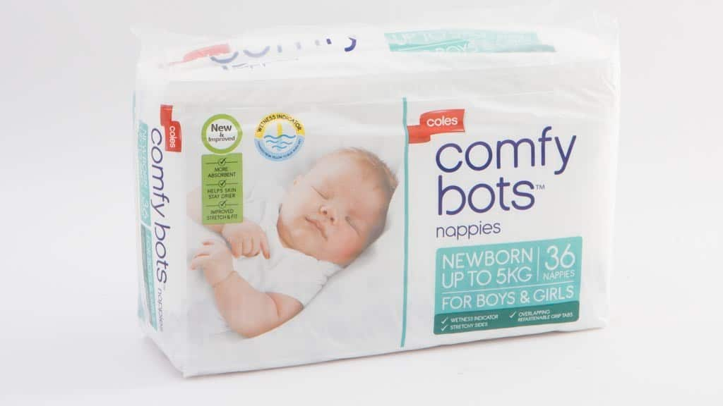 Coles Comfy Bots Nappies