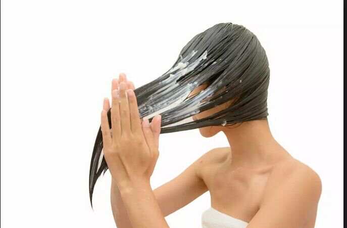 Only apply conditioner on the hairs, not hair roots