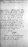 Copy of the death sentence pronounced on Alexander Pearce