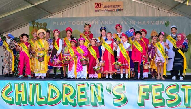 The Children's Festival is a day for children to get together in a multicultural environment to have fun and participate in creative activities.