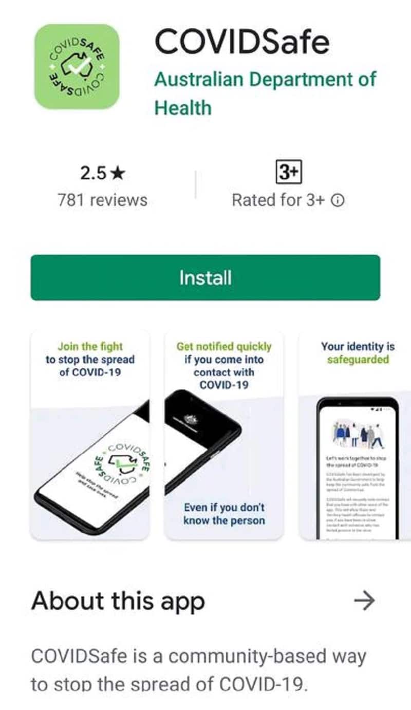 COVIDSafe App-Australian Department of Health.