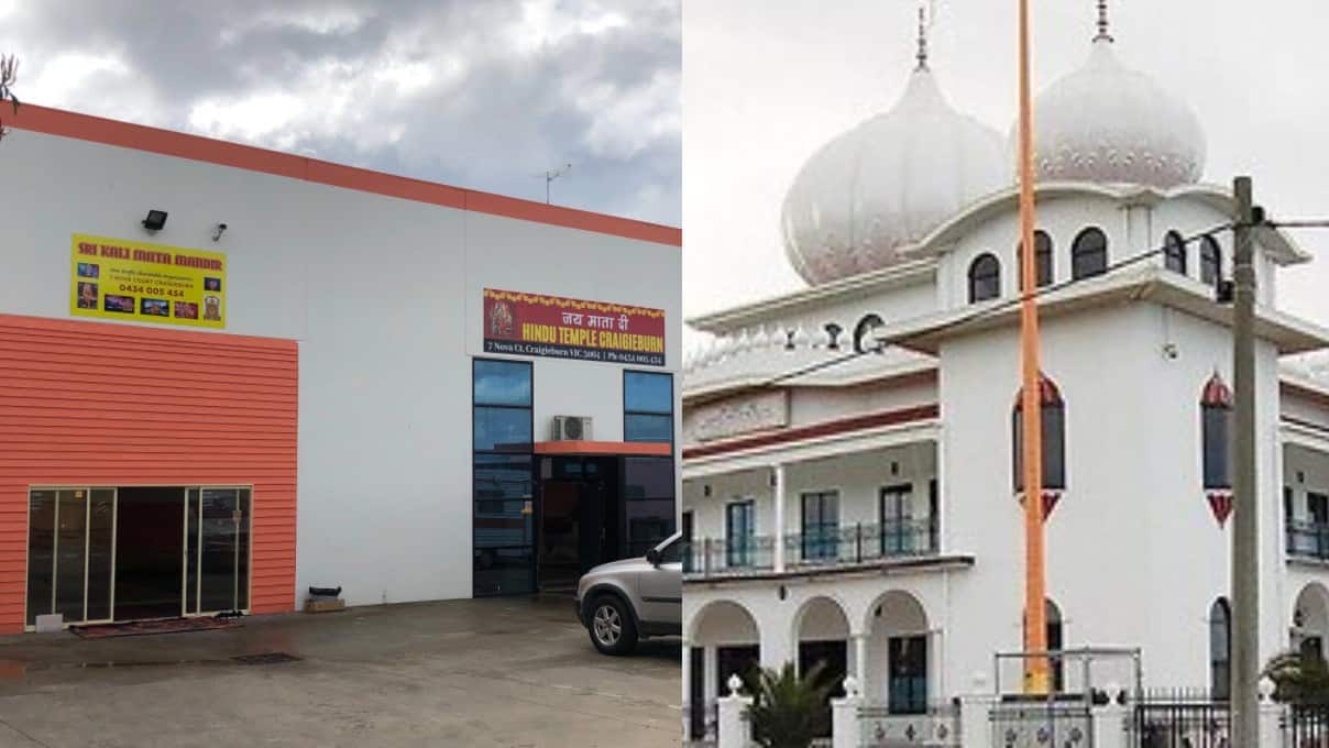 A Hindu and Sikh temple at Craigieburn, Melbourne.