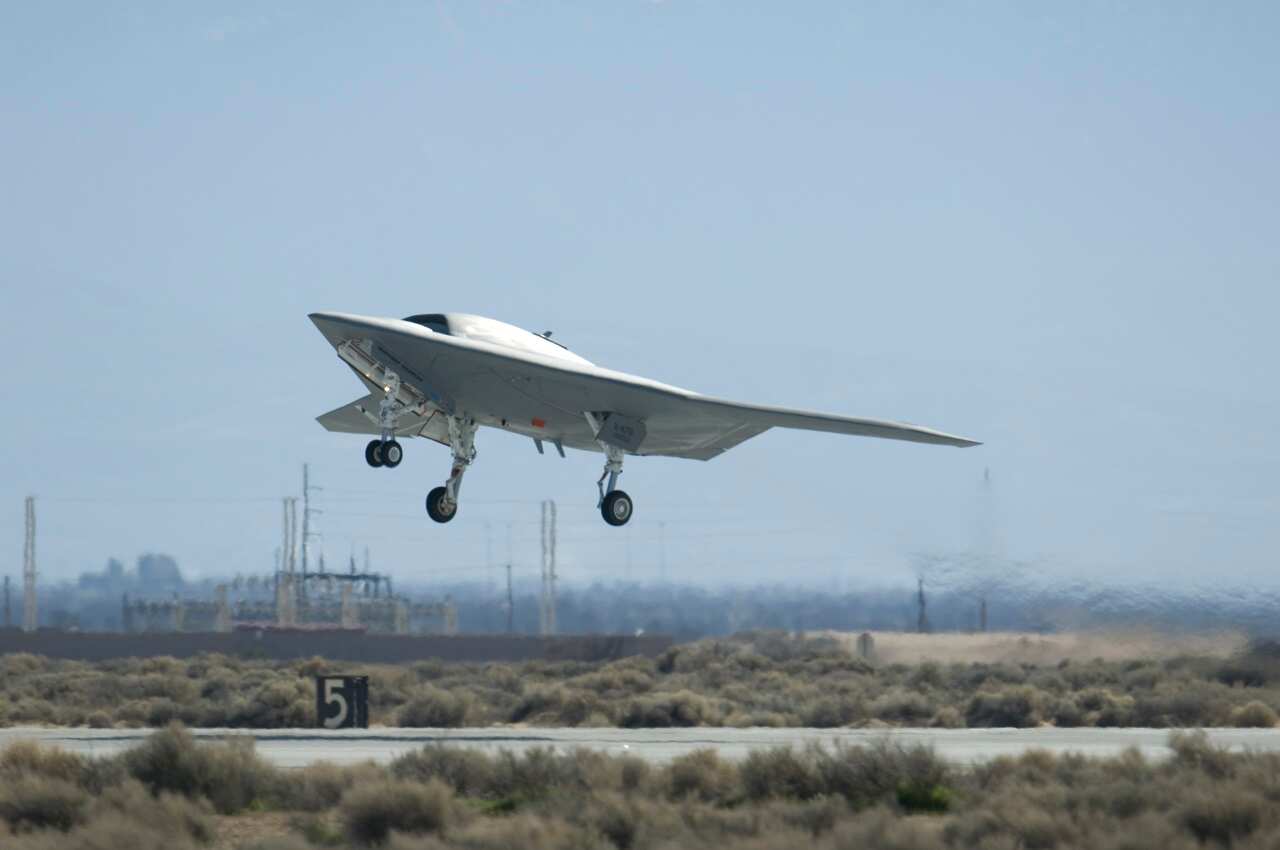 Northrop Grumman X-47B unmanned combat air vehicle.