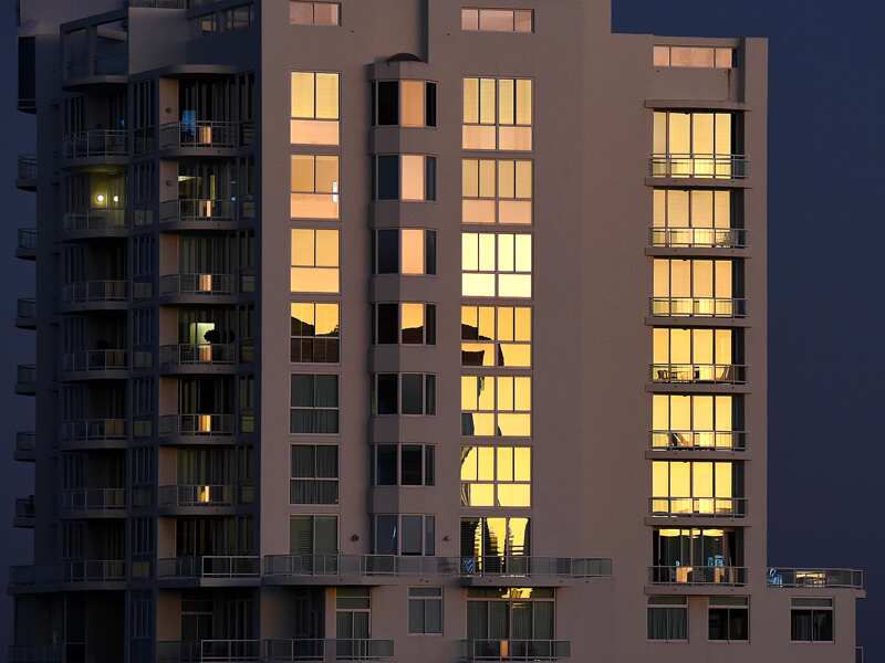 A residential apartment building on the Gold Coast