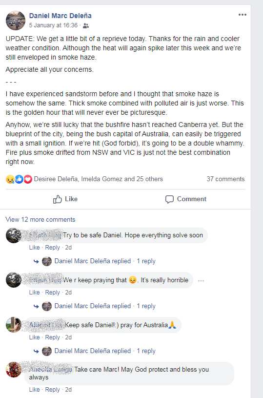 mark yourself safe on social media facebook