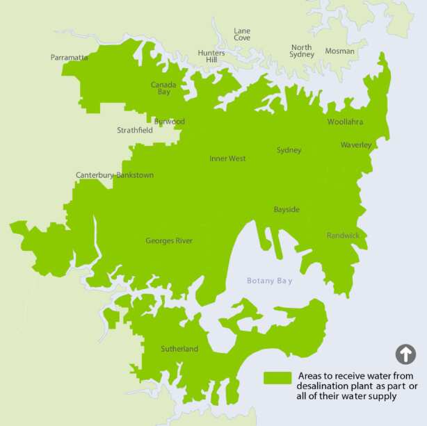 sydney water desalination map 