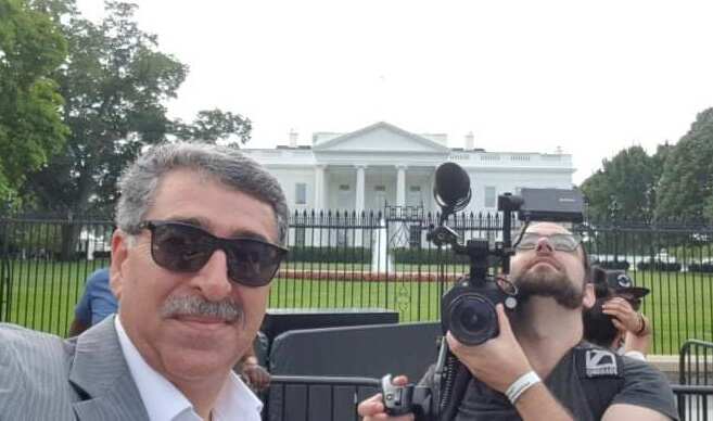 Mayor Hadid with Director David Osit. 