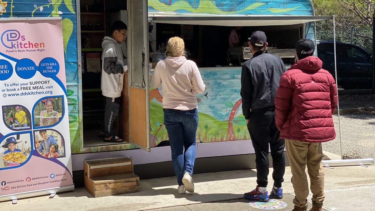 Feeding at Collingwood in Melbourne