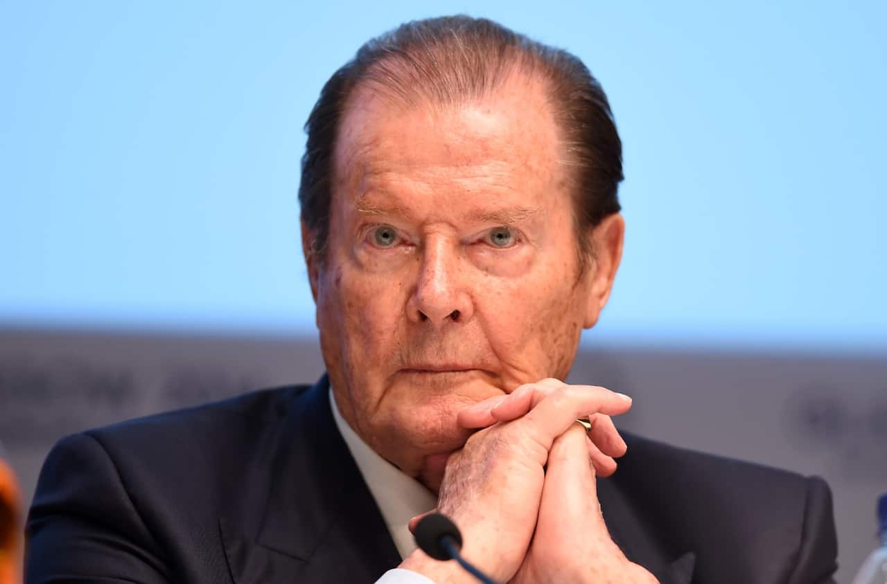FIle image of British actor Roger Moore