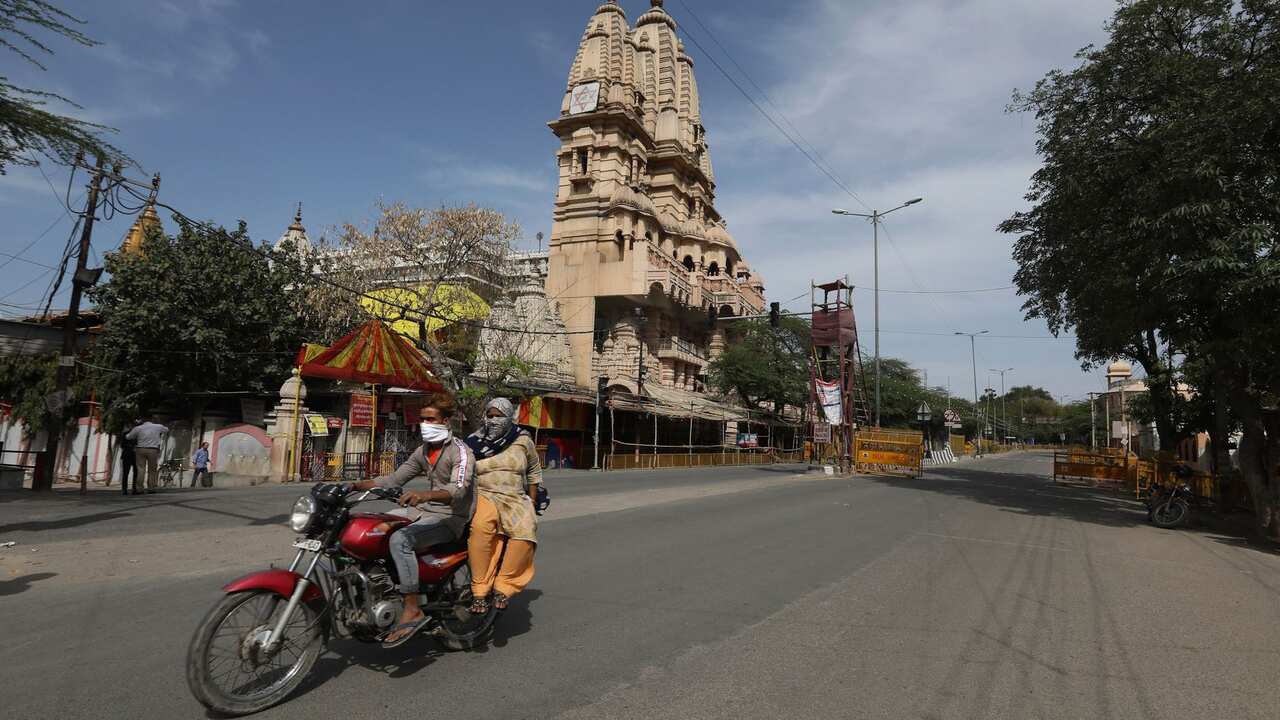 Indian Capital New Delhi during Covid-19 lockdown
