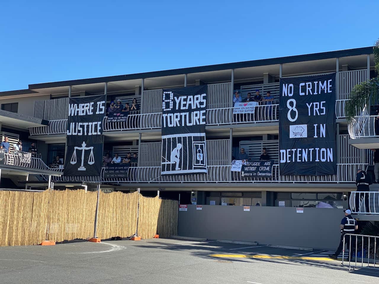 Detainees at the Kangaroo Point centre in Brisbane