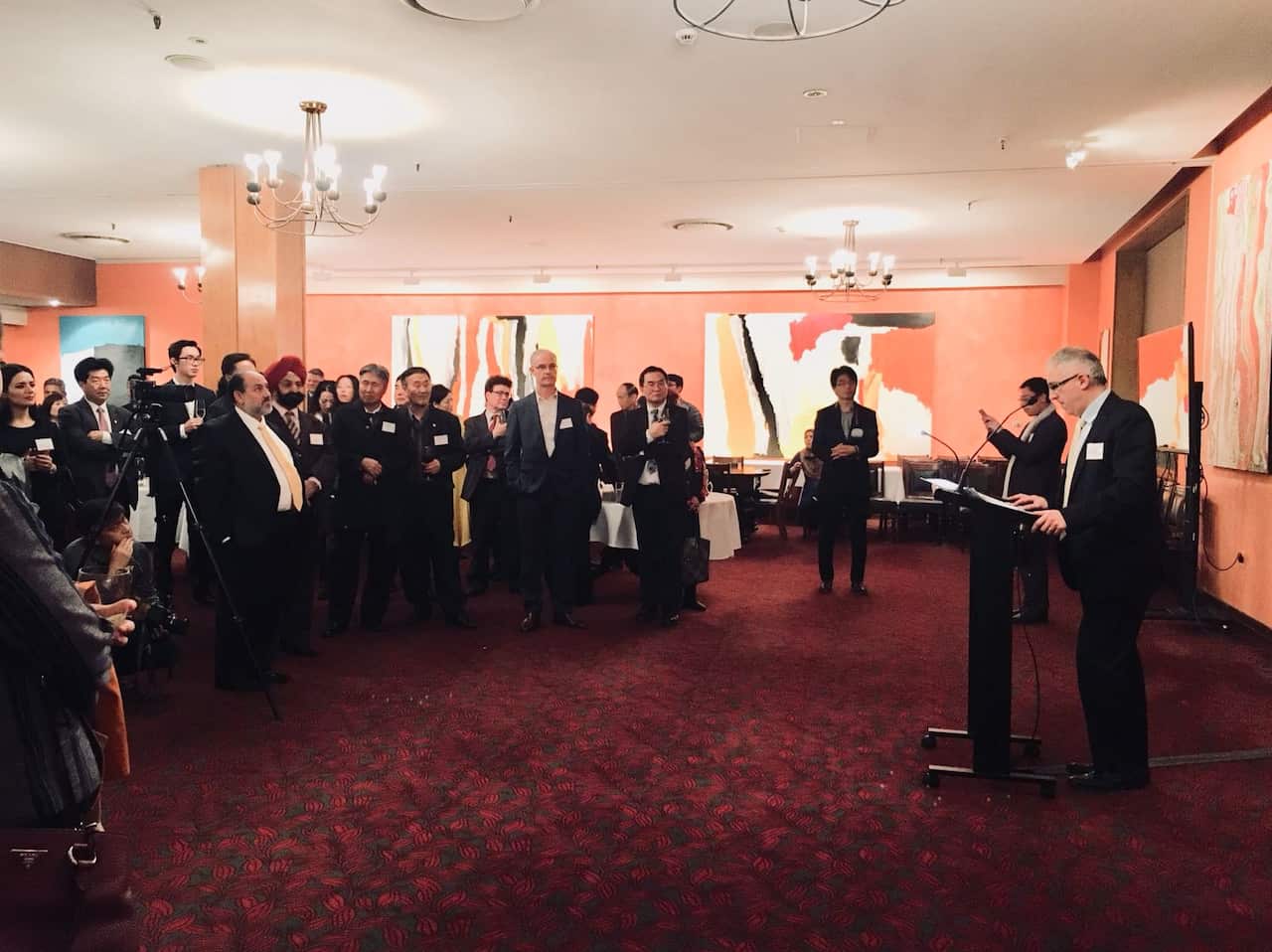 AABC's President Dr Frank Falaci addressing members of AABC