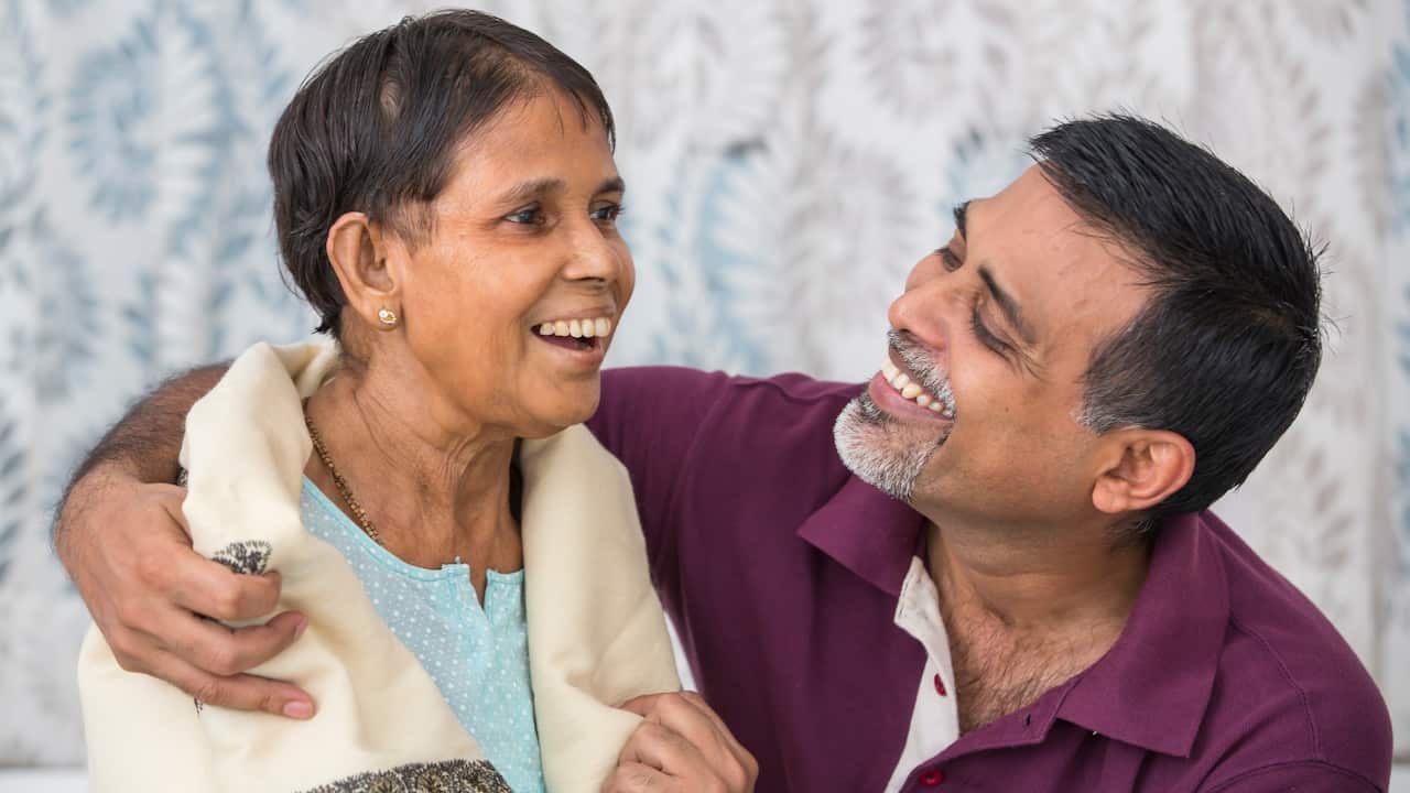 Woman and carer  